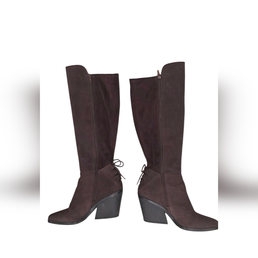Women's Mekinna Lace-Up Stacked-Heel Dress Boots Lucky Brand